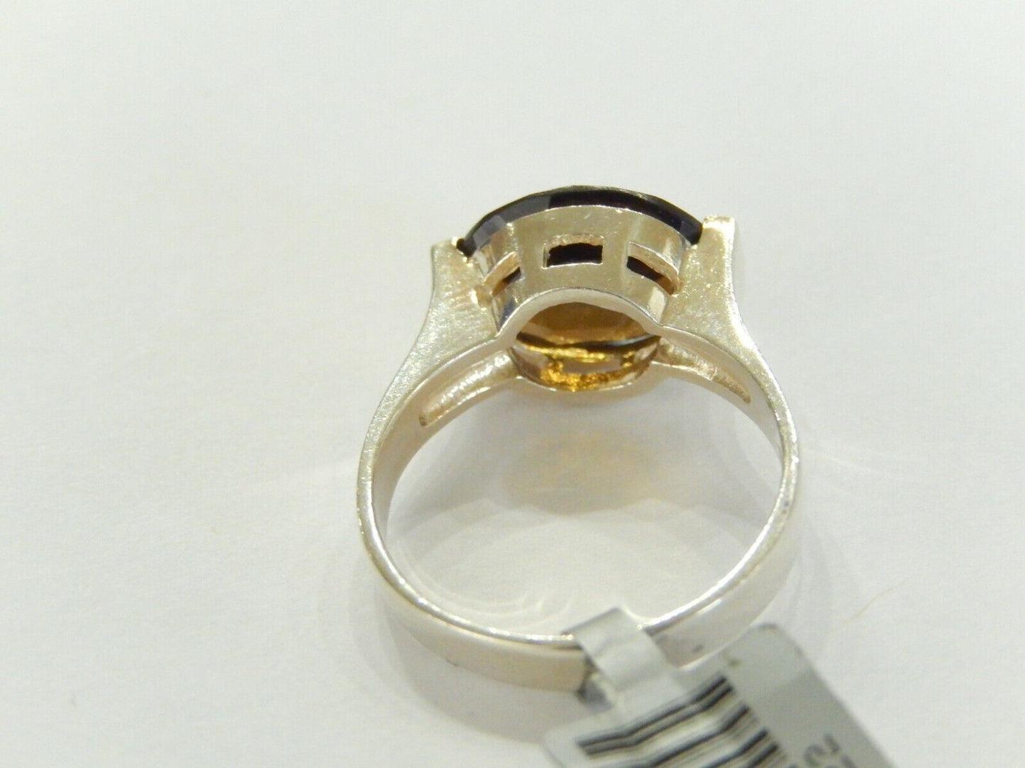 *VINTAGE* Sterling Silver  925   5.00 CT Smoky Quartz  Ring Size 7