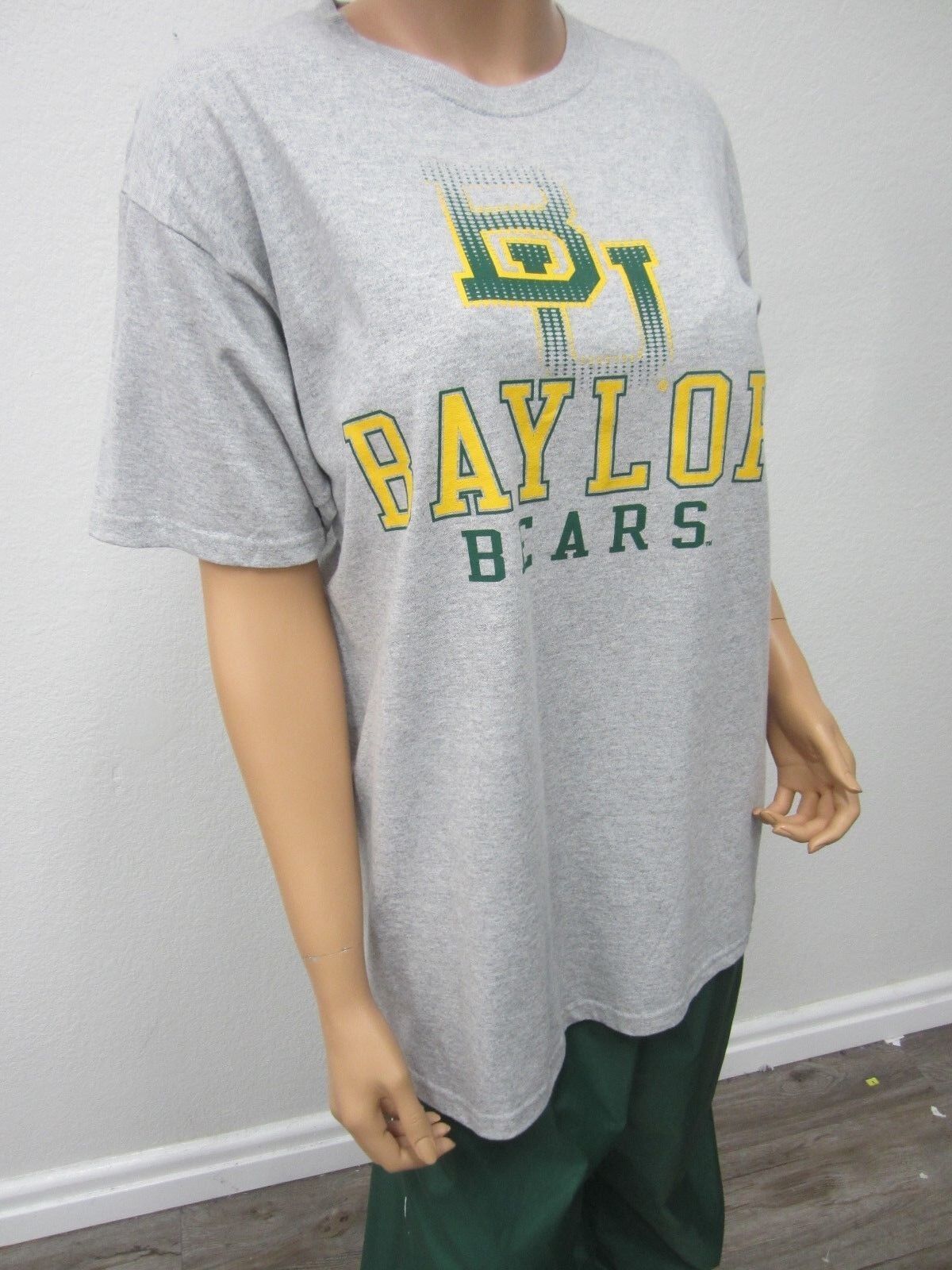 NWT Baylor University J.American Unisex T Shirt Solid Cotton Short Sleeve Sz L