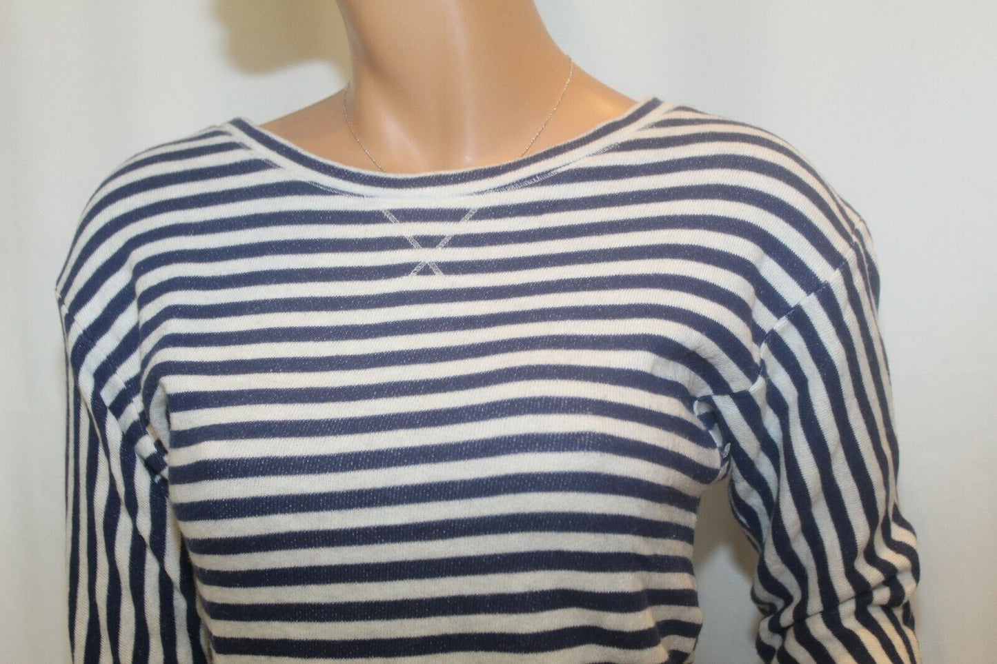 *NEW* Victoria Secret Striped Long Knit Pullover with Drawstring Waist Sz XS