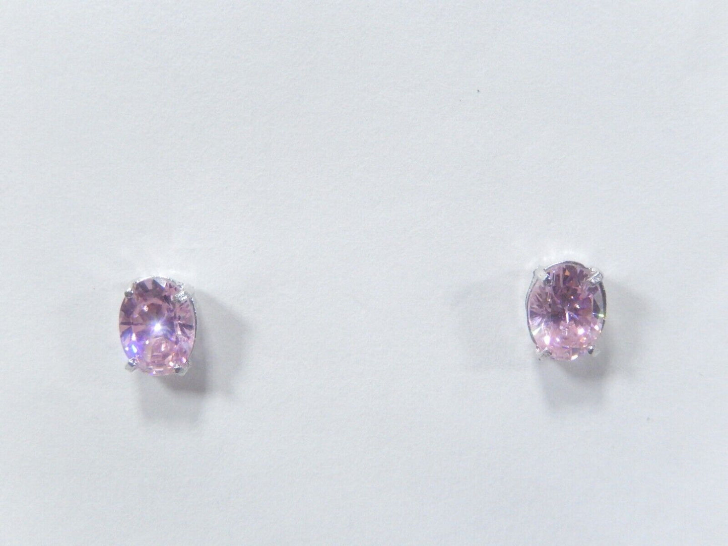 Sterling Silver 2.50 CTTW Lab Created Pink Sapphire Ear Stud Earrings