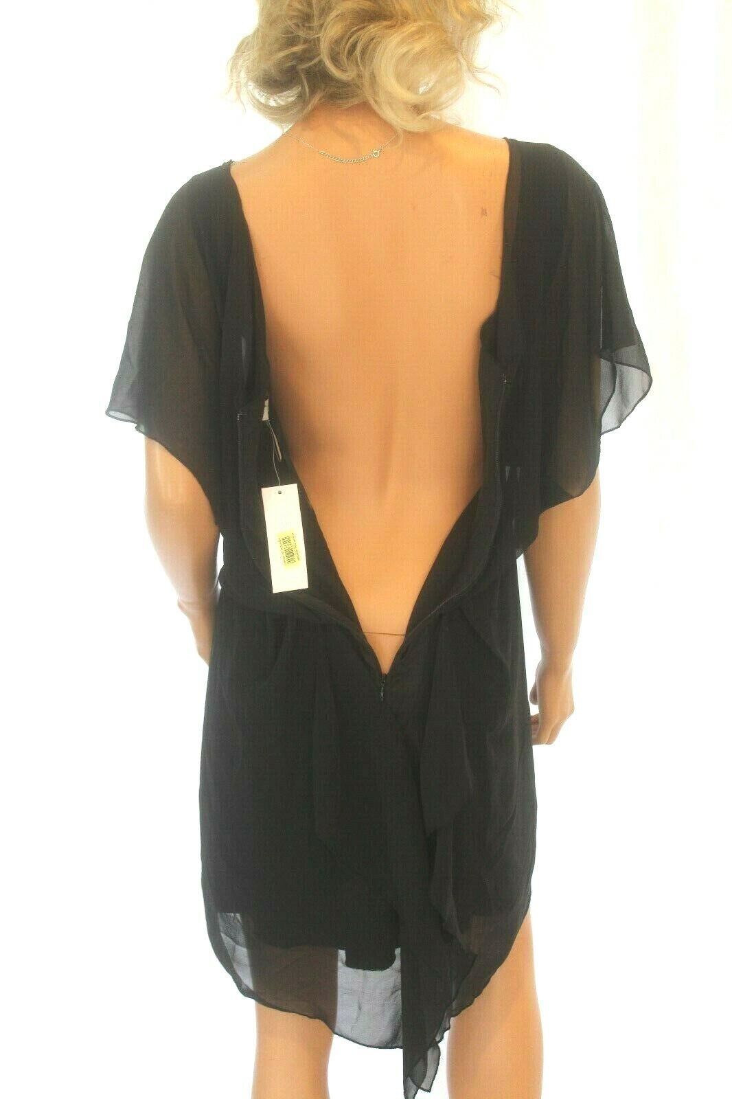 *NWT* $178  BCBG GENERATION BLACK CHIFFON DRESS  SIZE SMALL "SUPER CUTE"