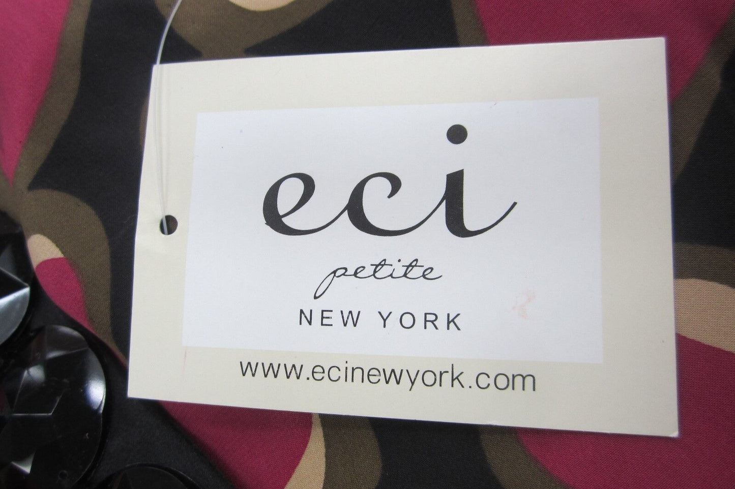 NWT ECI NY Multicolored Silk Tank Top Blouse Beaded Embellished Front Sz PP