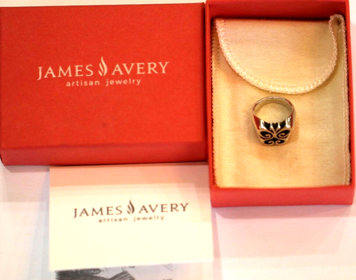*RETIRED*  R A R E  -  Heavy James Avery Butterfly Ring Sterling Silver Sz 3.75