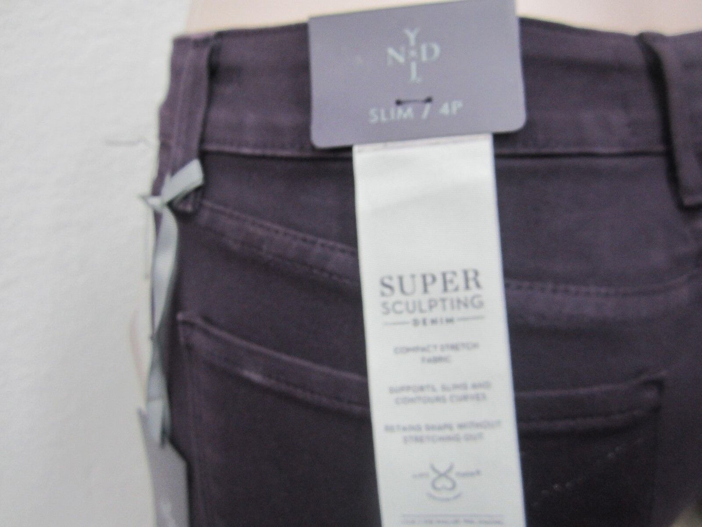 NWT NYDJ Not Your Daughters Jeans Samantha Slim Purple ponte stretch LEGGINGS 4P
