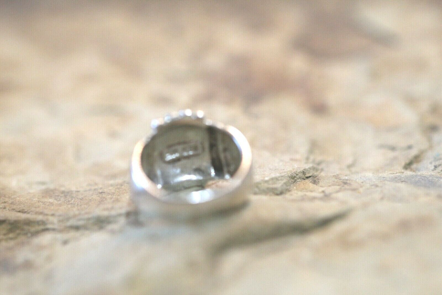 *VINTAGE*  925 Sterling Silver Rope Dome Design Ring Size 8.5