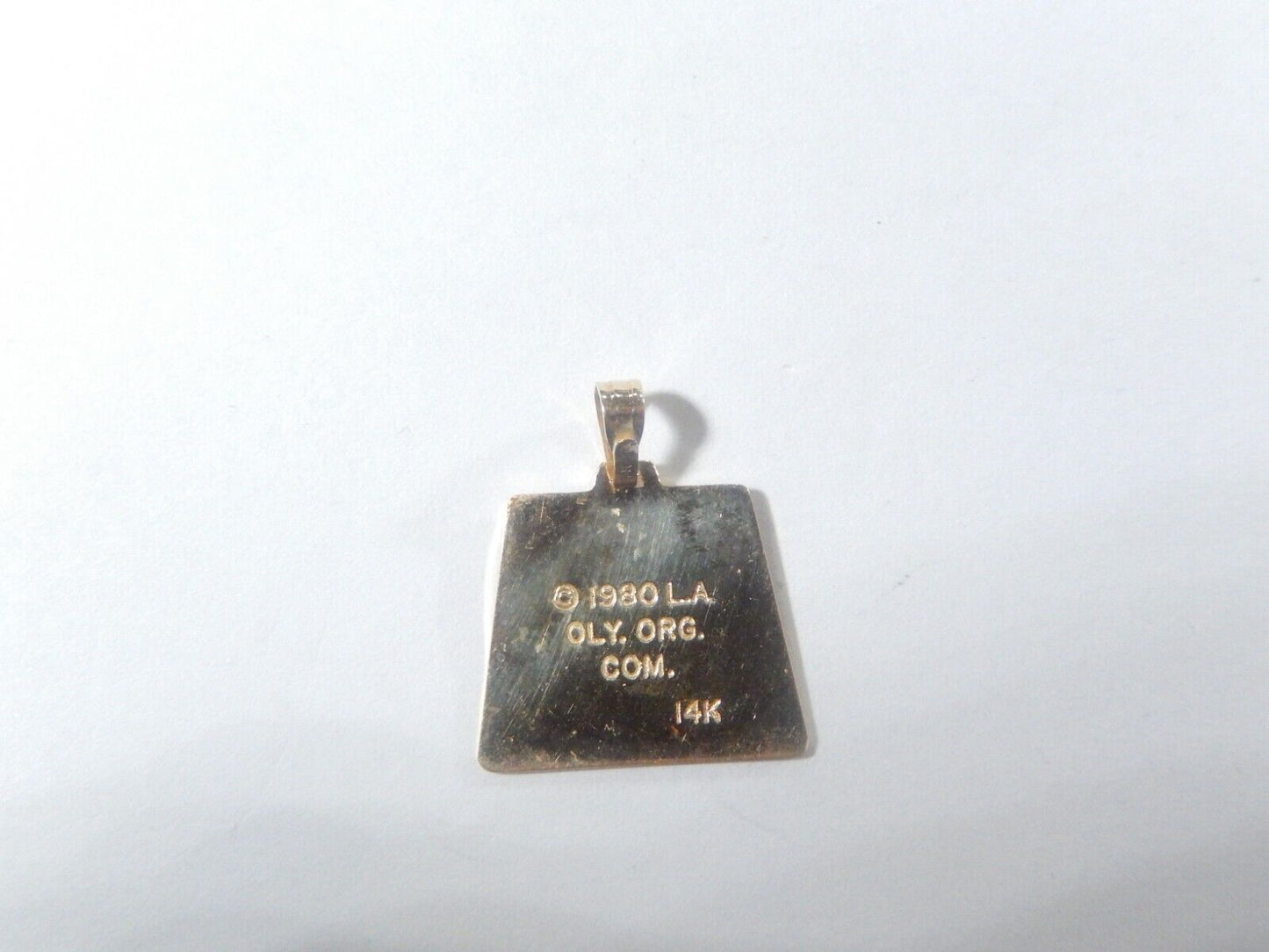 *VINTAGE*   1980 L.A. Olympics Pendant 14k Yellow Gold