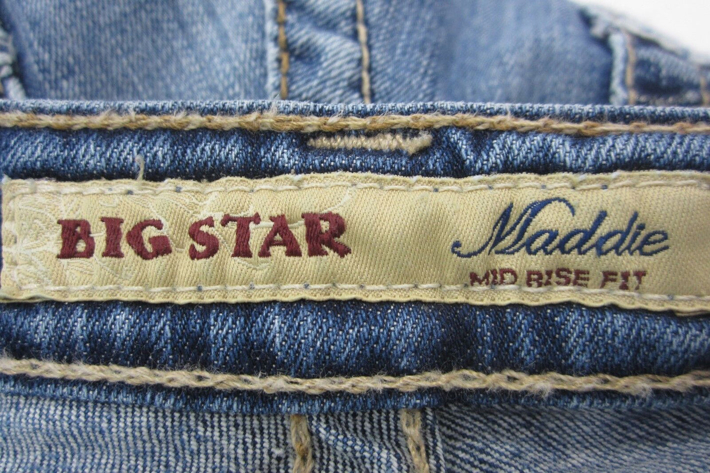 *NICE*  Big Star Maddie Mid Rise Fit Blue Jeans Womens Size W27 x L32
