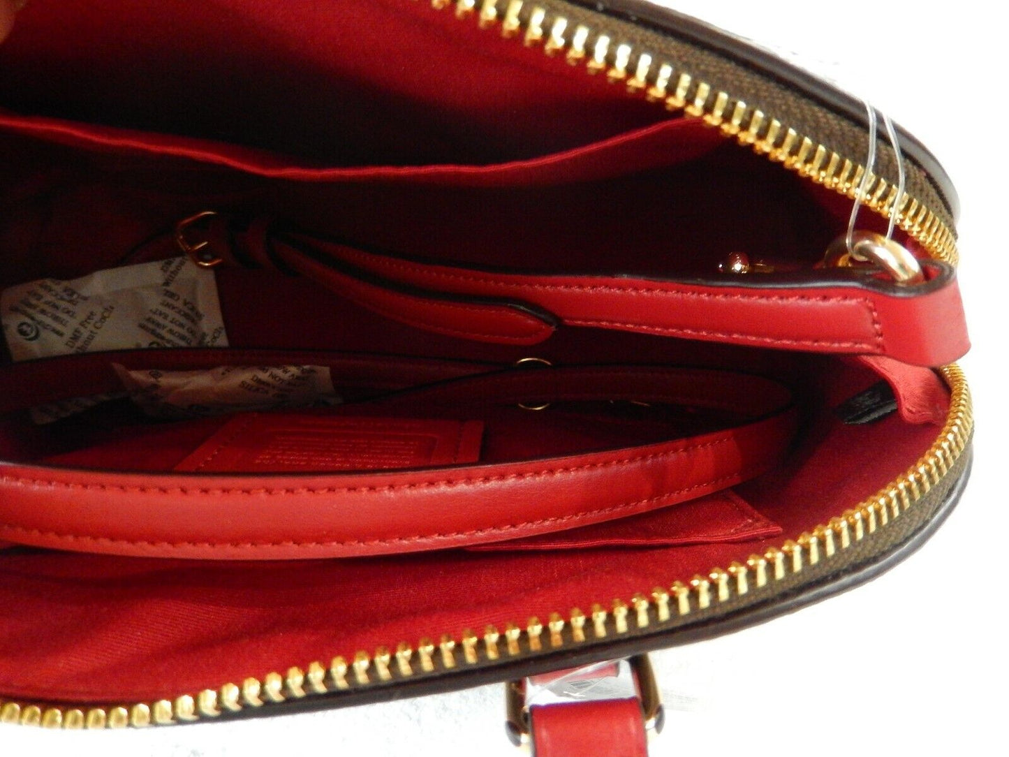 *NWT*$325 COACH Colorblock Signature Mini Sierra Satchel Crossbody  BRN PINK RED