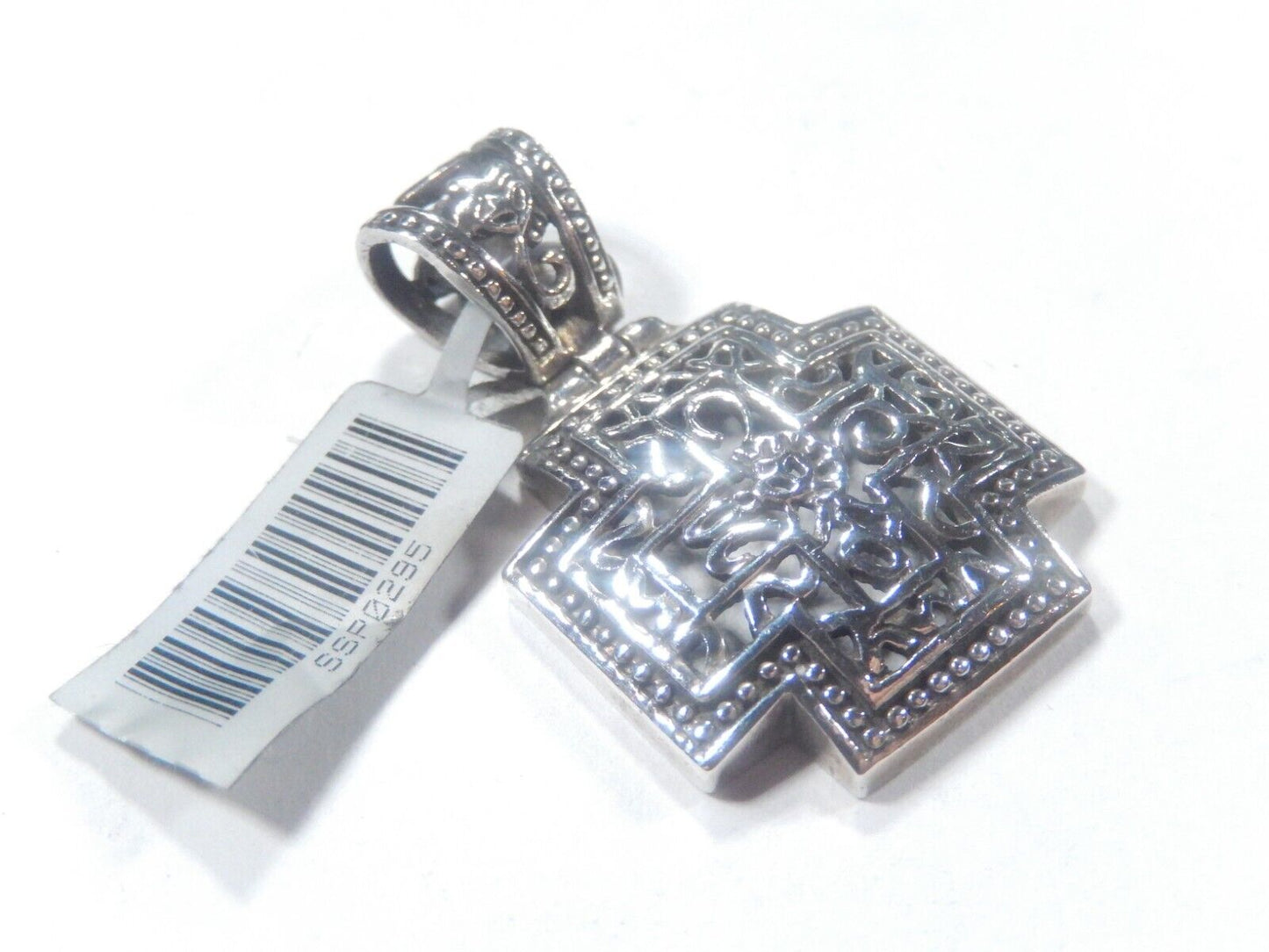 *VINTAGE*  STERLING SILVER FILIGREE CROSS PENDANT