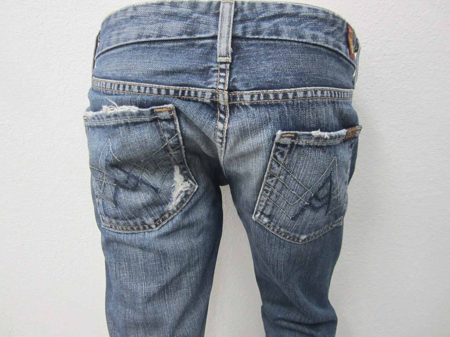 NICE 7 For All Mankind Boot Cut Jeans Womens Distressed Size W28 x L30