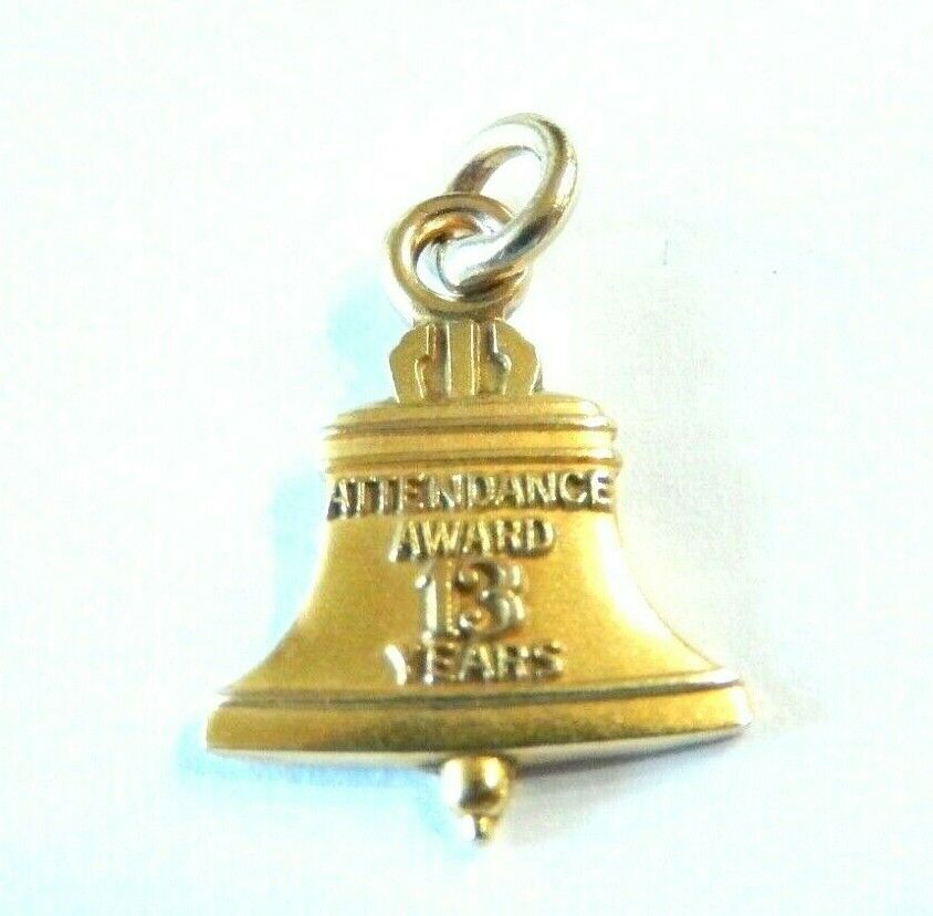 *VINTAGE* 14K Yellow Gold  Bell Telephone  Pendant  / Charm