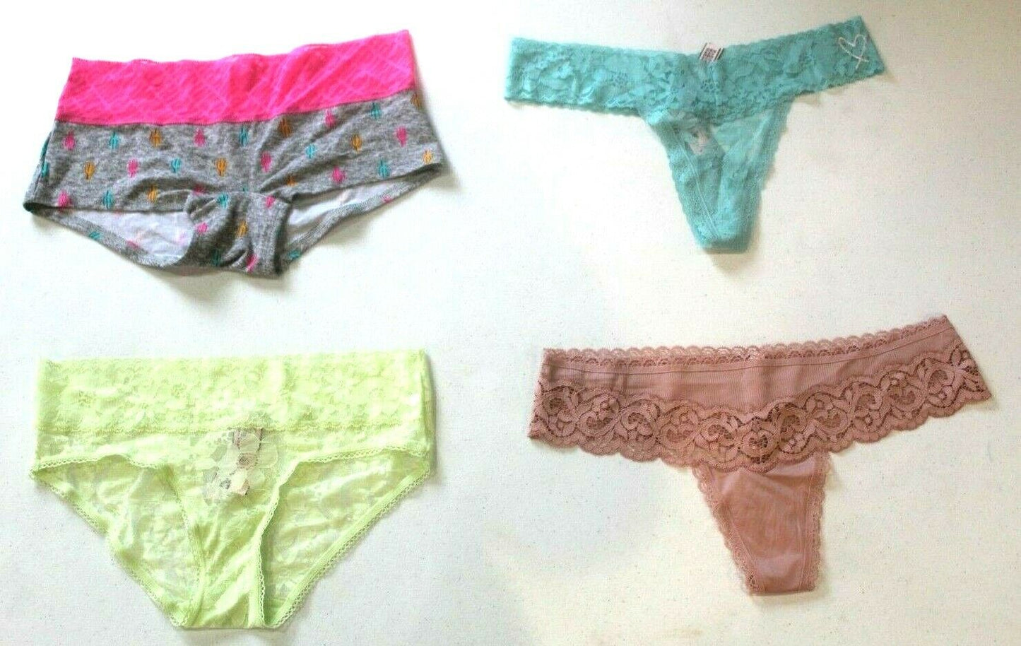 ♡  **NWT**  Lot of Four Random Victoria's Secret Panties Size - Medium  ♡