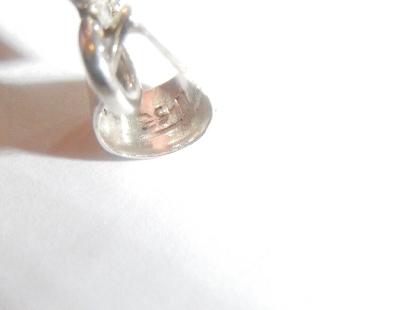 *VINTAGE*  Taxco LARGE Sterling Silver  Beaded  Cross Pendant