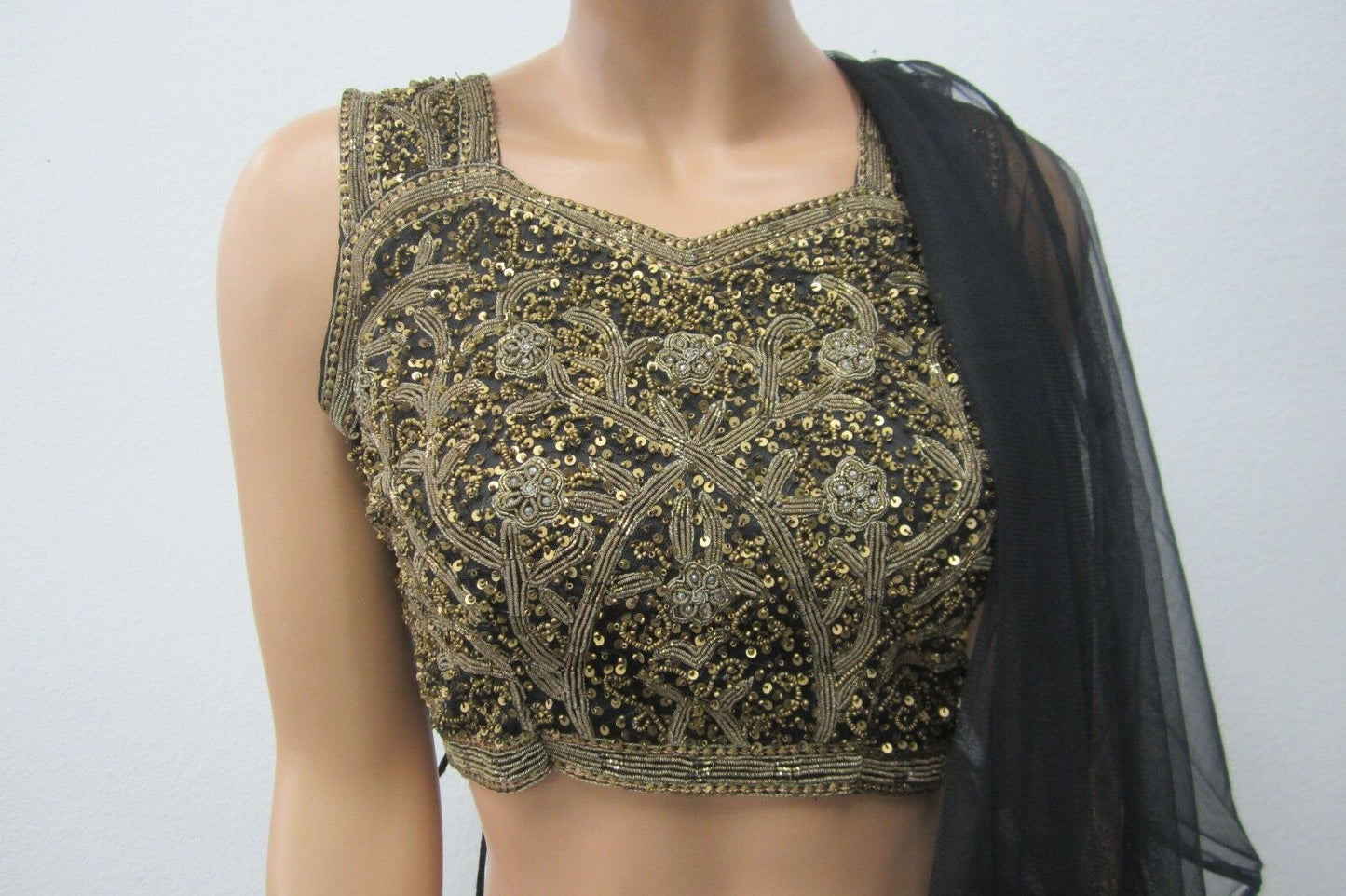 Beautiful Party Evening 3 Pc  Saree Women Fashion Clothing Wrap Sari