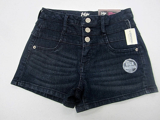 NWT Aeropostale Tokyo Darling High Waisted Shorty blue Denim Shorts Sz 000