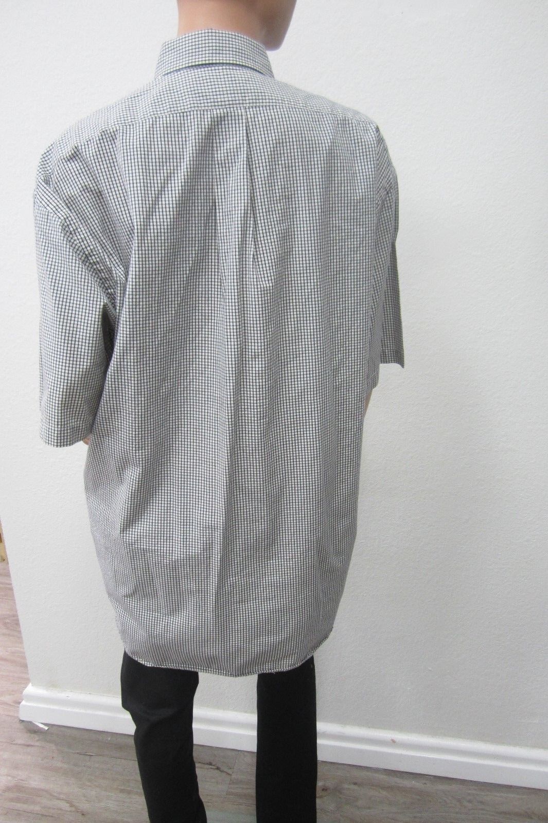 RALPH LAUREN GOLF "TILDEN" MEN'S L NAVY PLAID PONY SHIRT BUTTON DOWN COLLAR