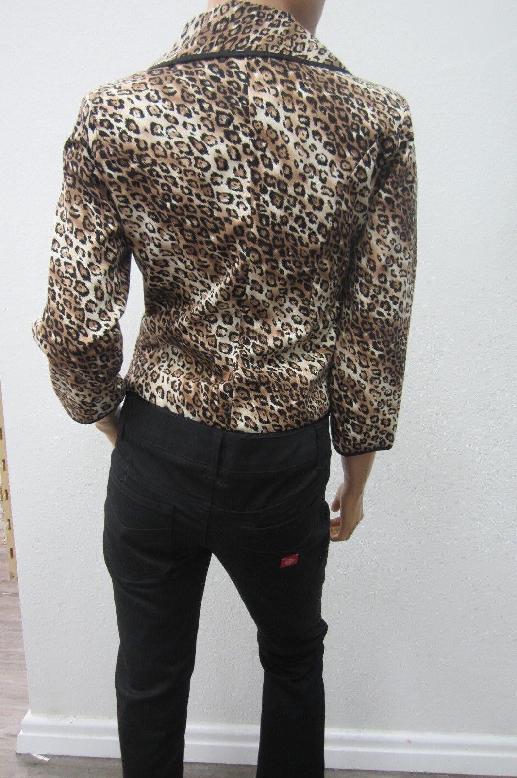 White House | Black Market Leopard Print 3/4 Sleeve Jacket Size S