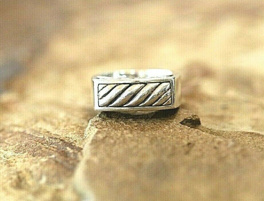 *VINTAGE*  Retired Brighton Signed 925 Solid Sterling Silver Ring  Size 7.25