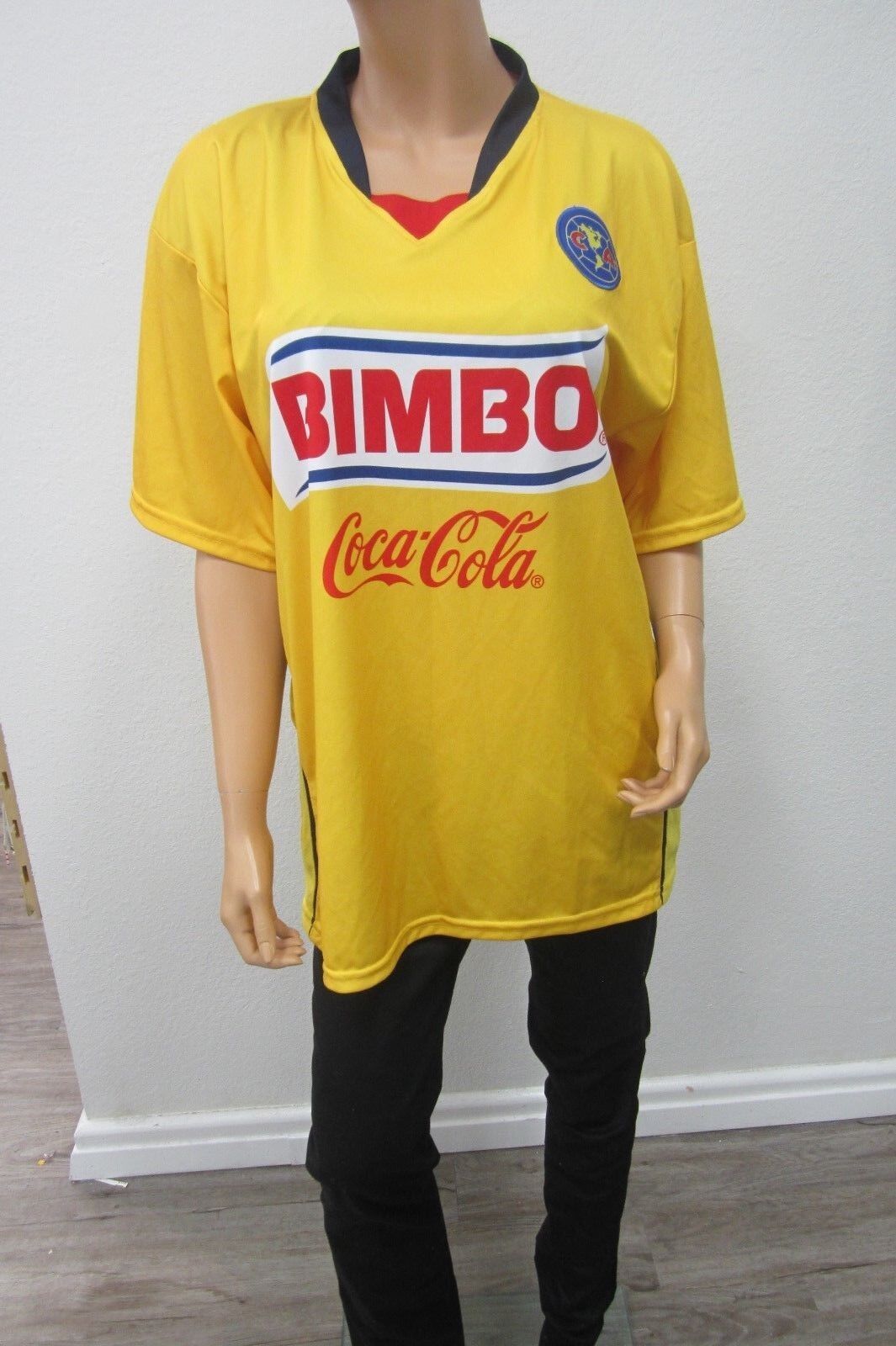 *NEW* Ortega Sport Club America Soccer Jersey Bimbo Coca Cola/Corona Men's Sz XL