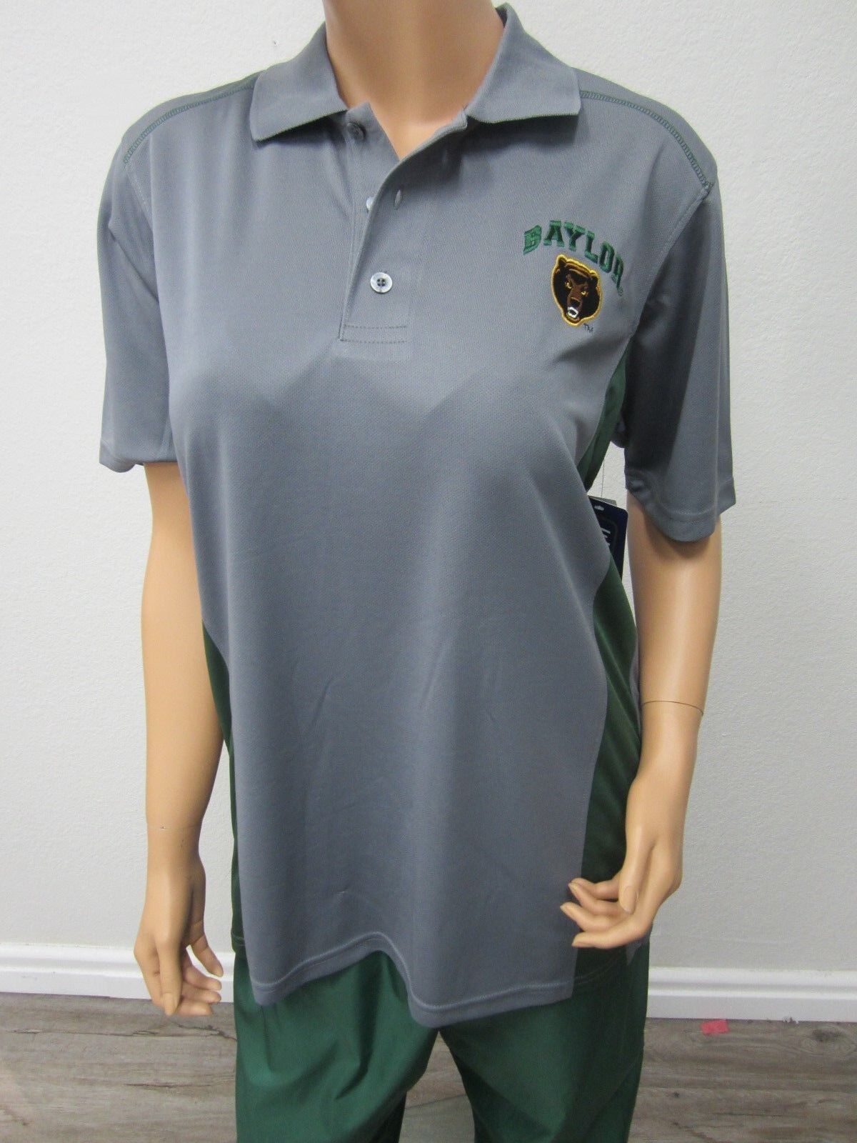 NEW Baylor University Unisex Medium Logo Polo Shirt NWT Proedge 38/40