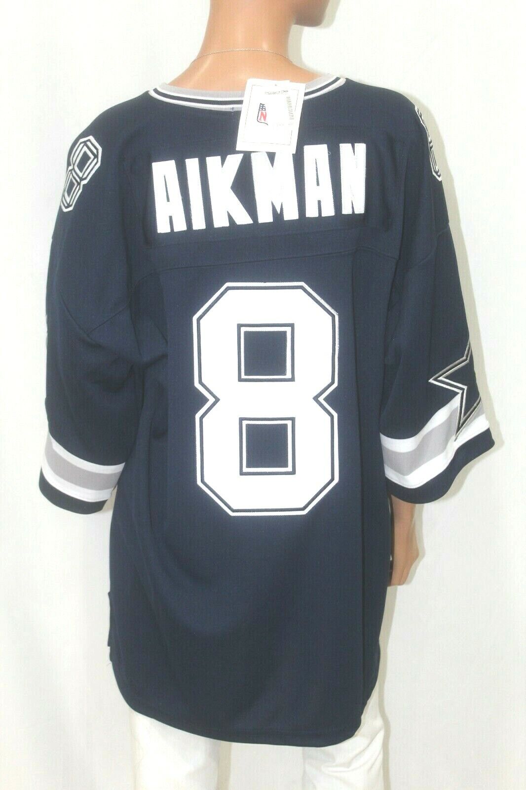 *NWT* $380. #8 Troy Aikman Dallas Cowboys Mitchell & Ness Throwback Jersey Sz 54