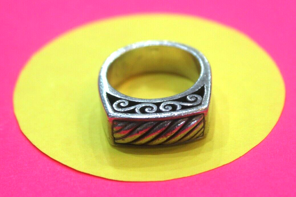 *VINTAGE*  Retired Brighton Signed 925 Solid Sterling Silver Ring  Size 9.25
