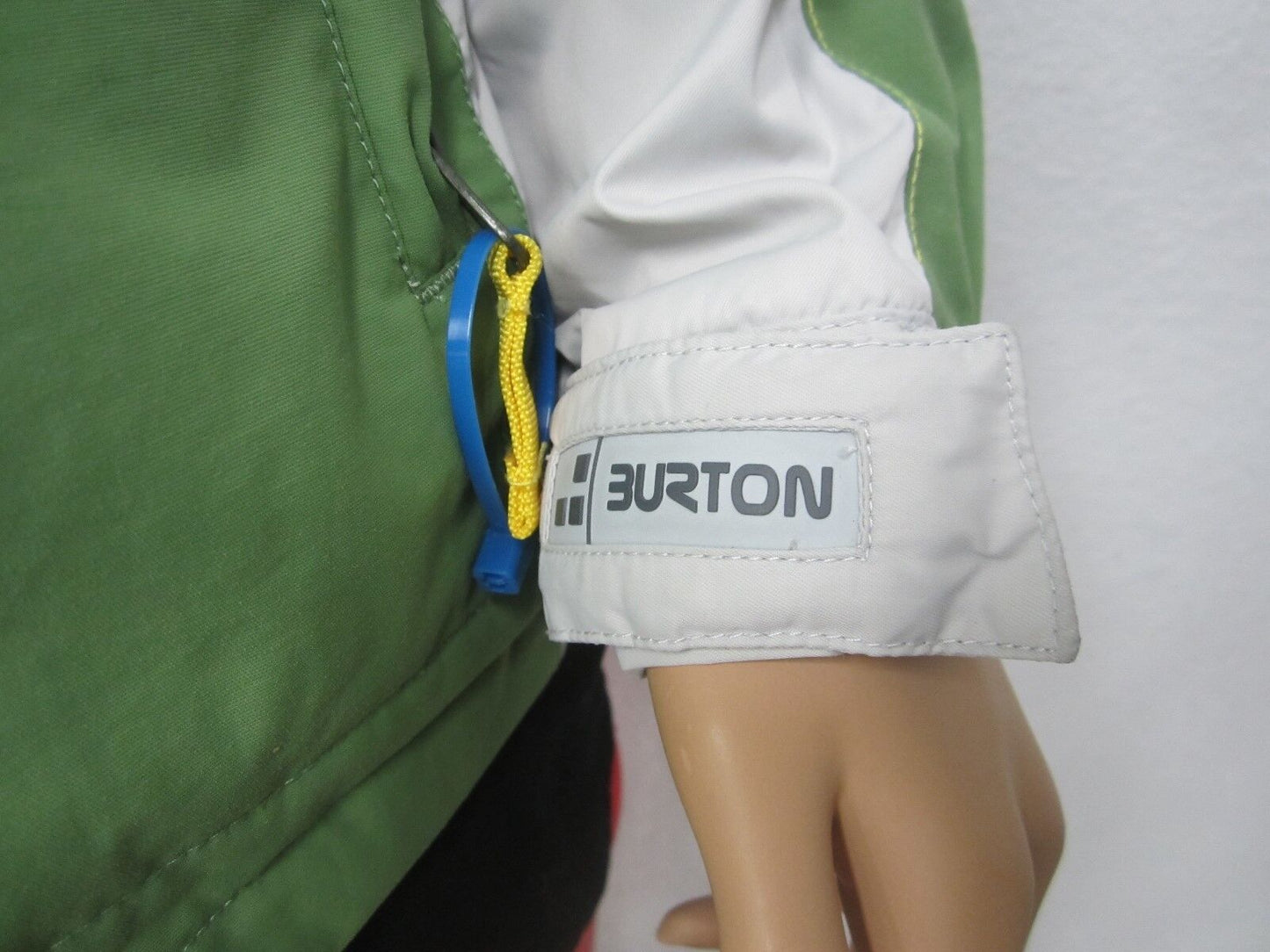 NICE Burton Trinity Snowboard Jacket Size14-16 Women's Green/Grey Zip Coat Ski