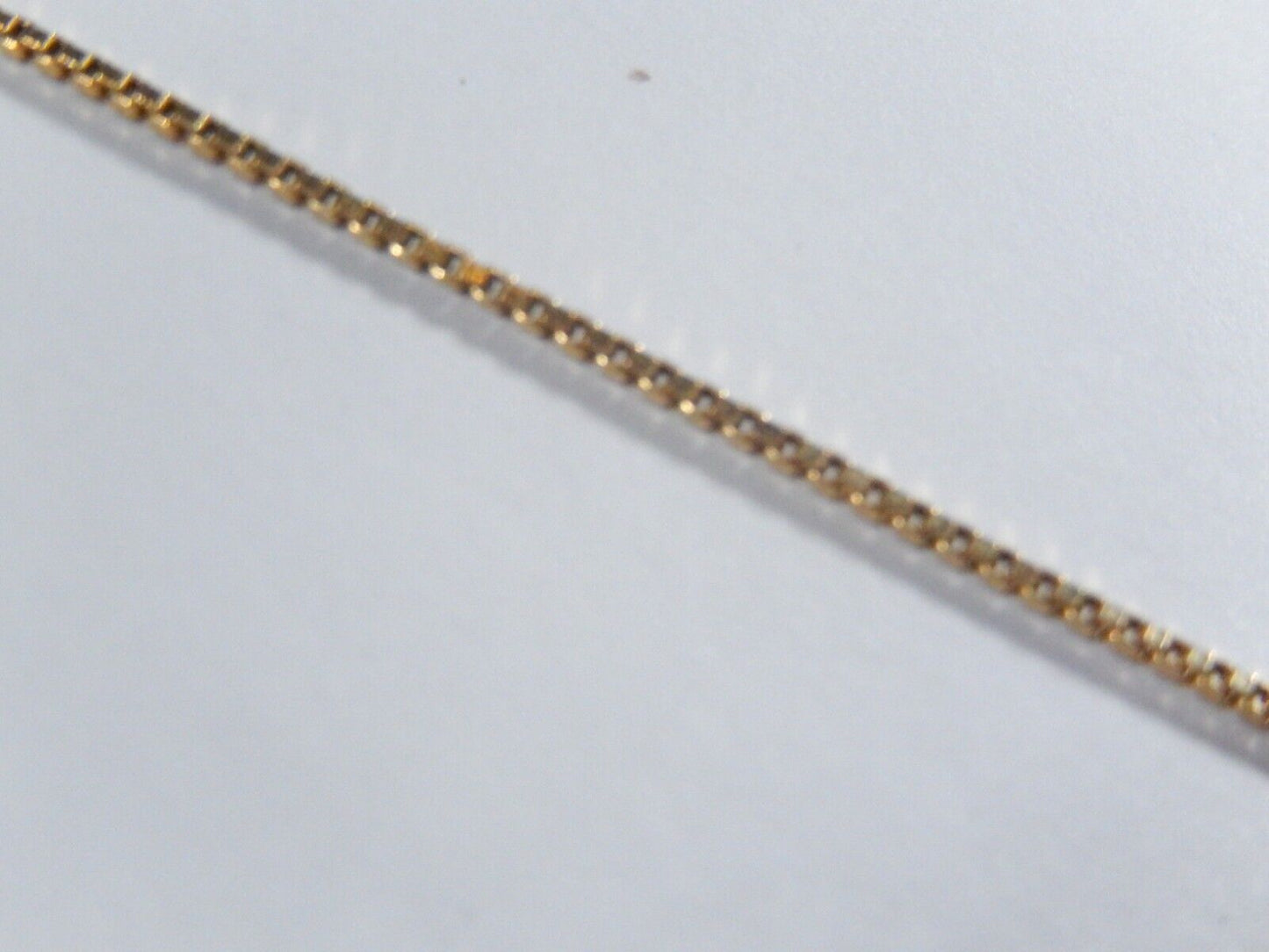 *VINTAGE*  14k Yellow Gold Diamond Heart Pendant Necklace & Thick 15" Box Chain