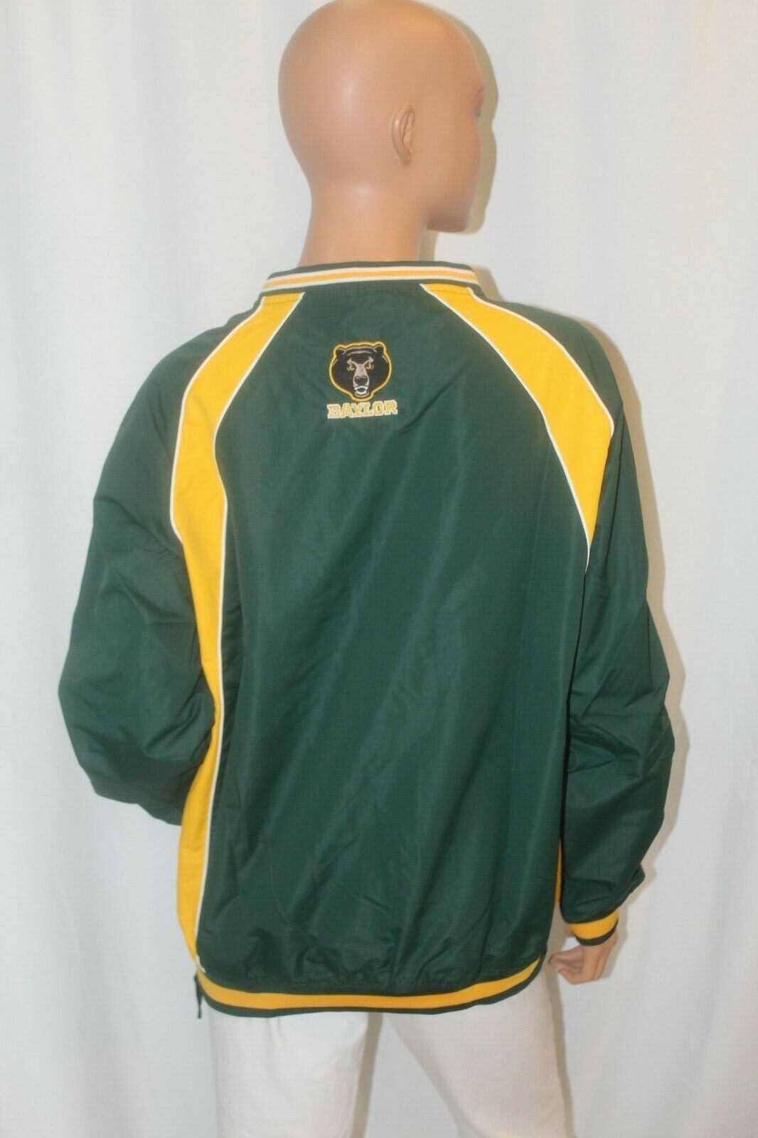 *NWT* Stadium Athletics Large Embroidered Baylor Bears Pull Over Jacket Sz S