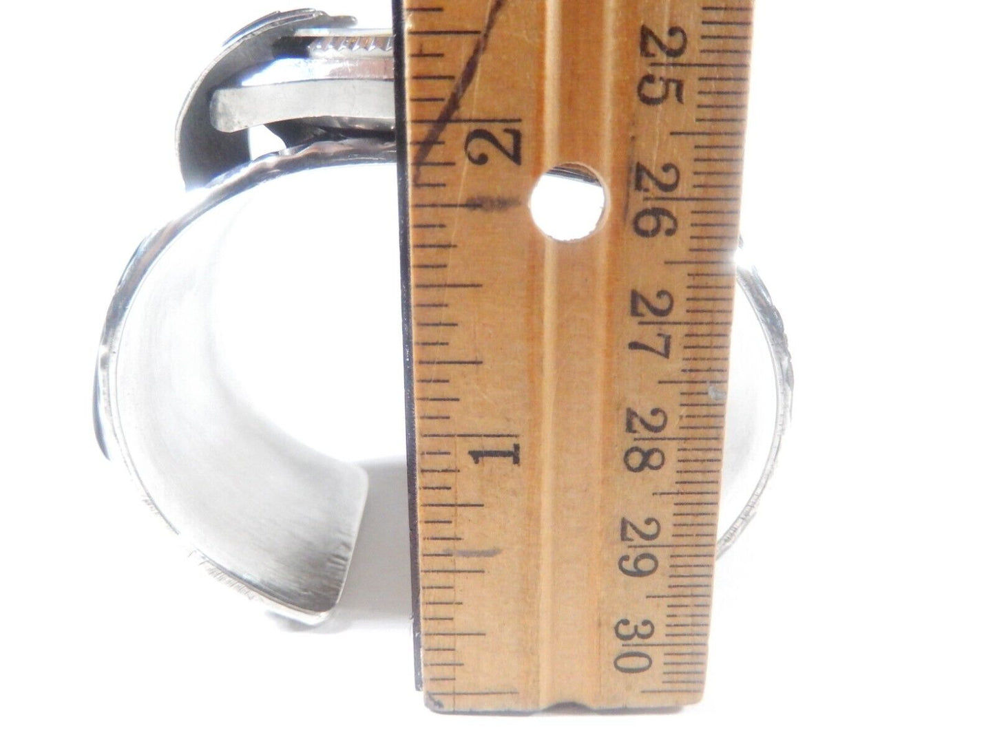 Navajo Johnny Frank 1911 Sterling Silver Stamped Seiko Automatic Cuff Bracelet