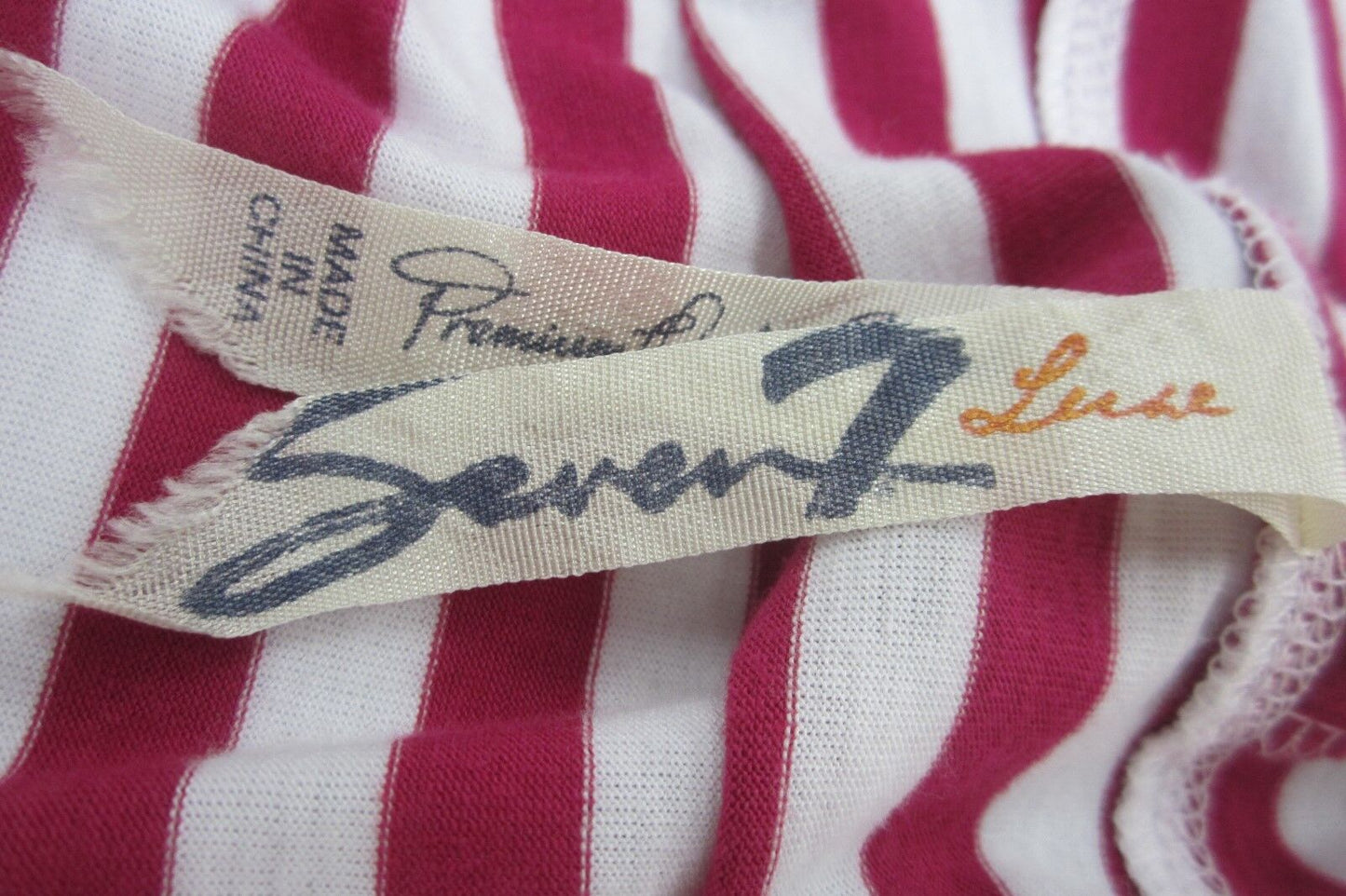 *NICE*  SEVEN 7 Women Red & White Striped  Dress Size 22-24