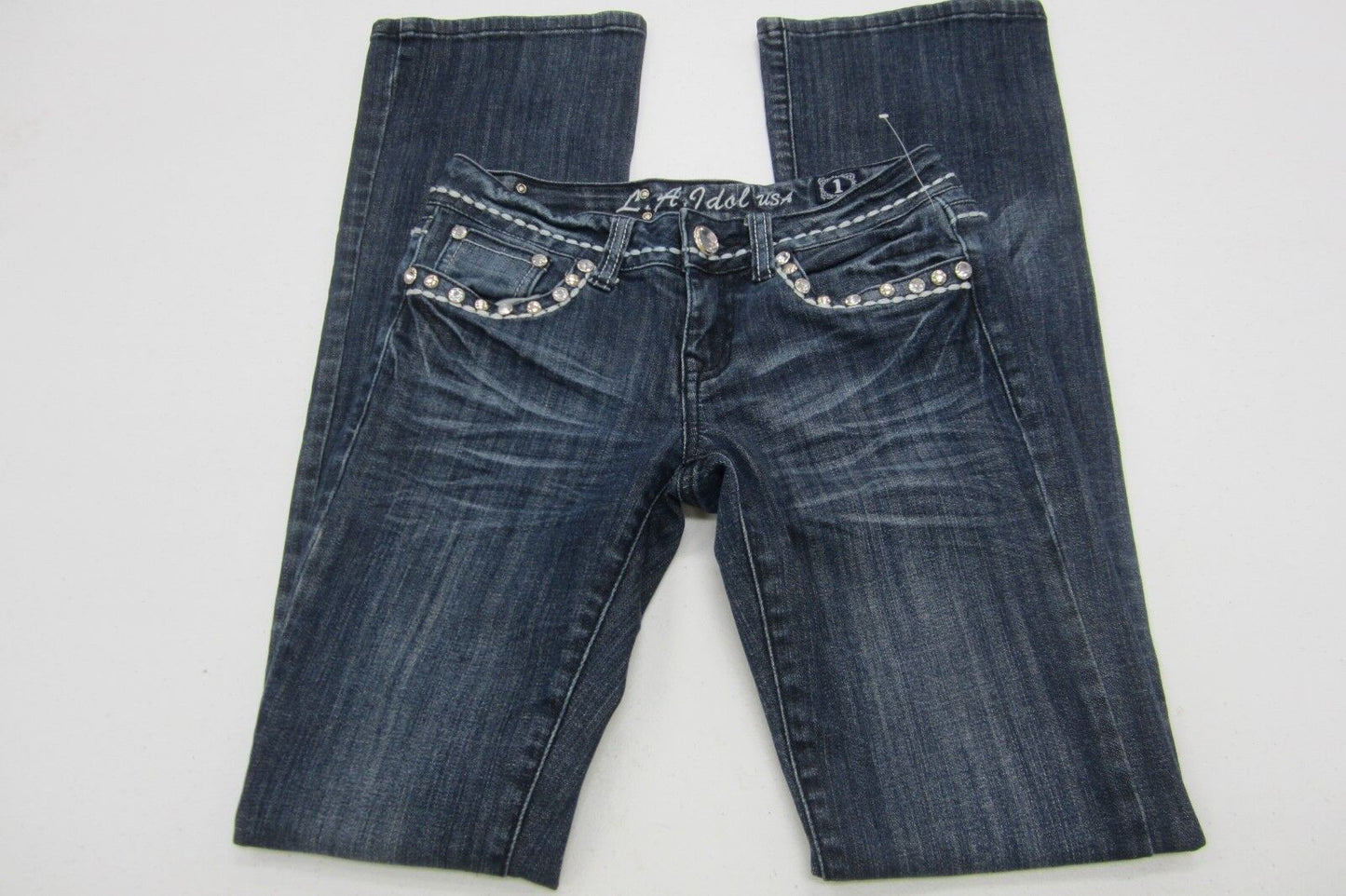 MINT LA IDOL USA  Women's Bootcut  STUD & CRYSTAL EMBELLISHMENTS Size W27 x L34