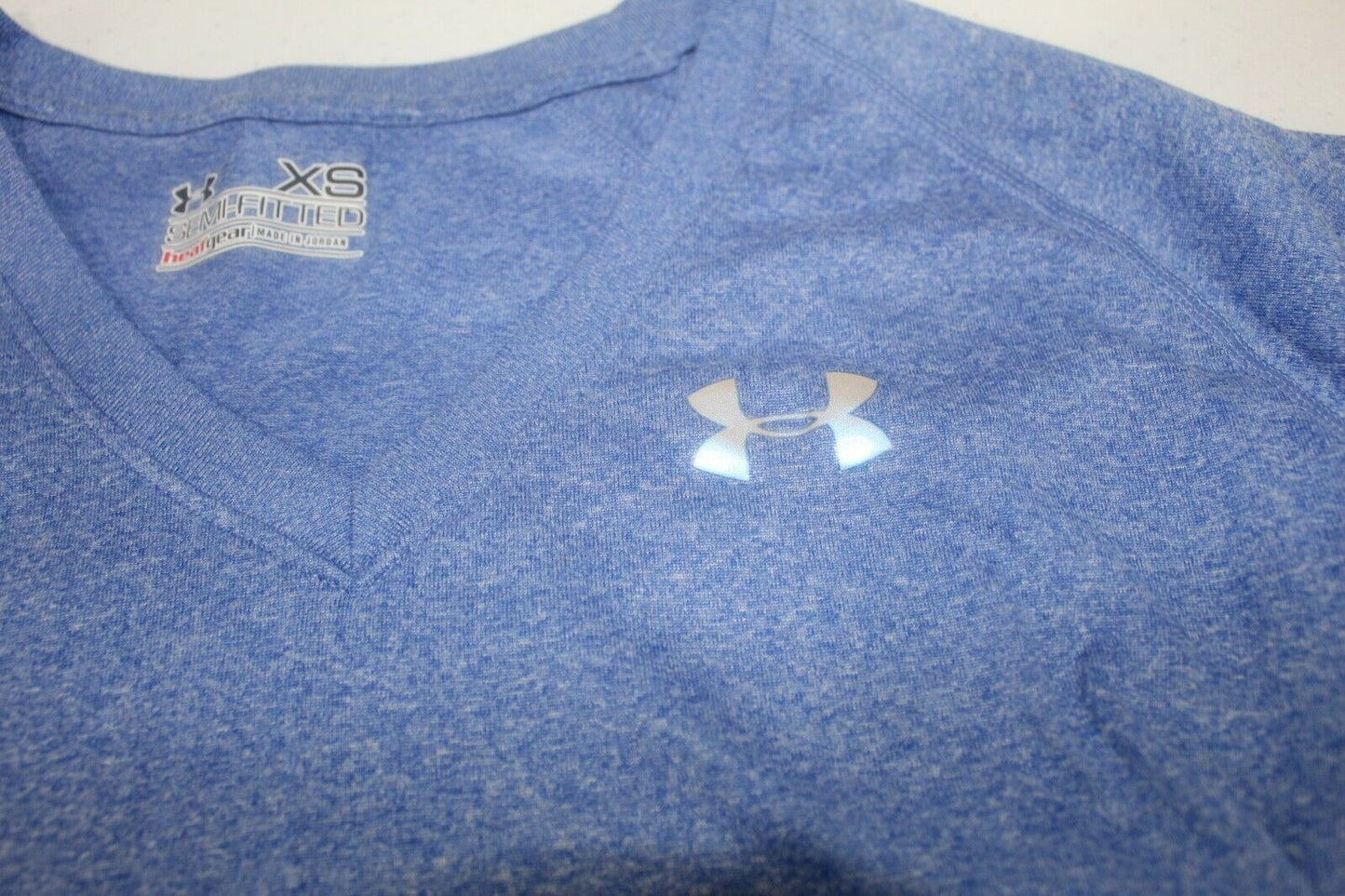 *NWT* $45 Under Armour Heat Gear Short Sleeve Semi-Fitted T-Shirt Blue Size XS