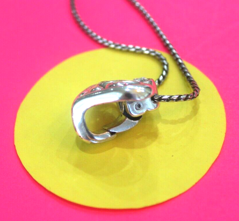 Brighton Silver Crystal Alcazar Heart Pendant Clip On Charm Necklace + 2 Charms