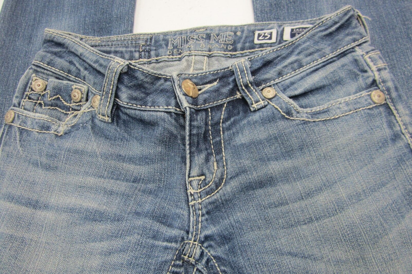 NICE Women's Miss Me Irene Boot Cut Jeans JPD1001F Size 25 x 30''