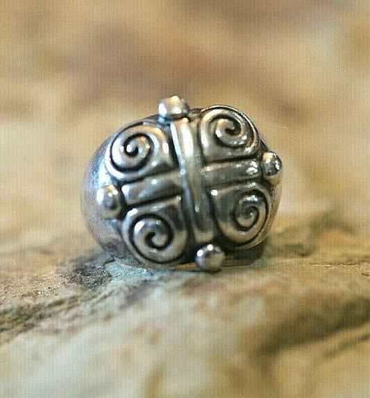 *VINTAGE* Large  925 Sterling Silver Cross Ring Size 5.25