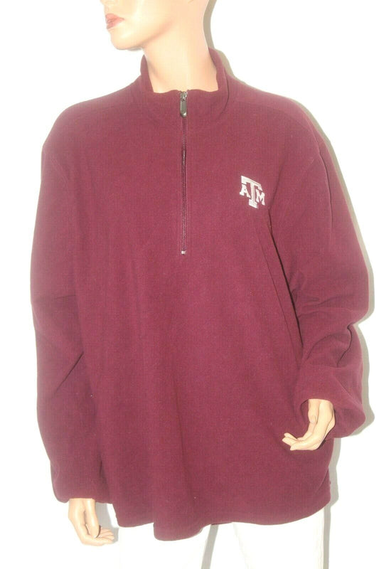 Mens  Texas A & M 1/4 Zip Maroon  Fleece Jacket Sports Specialties by Nike Sz XL