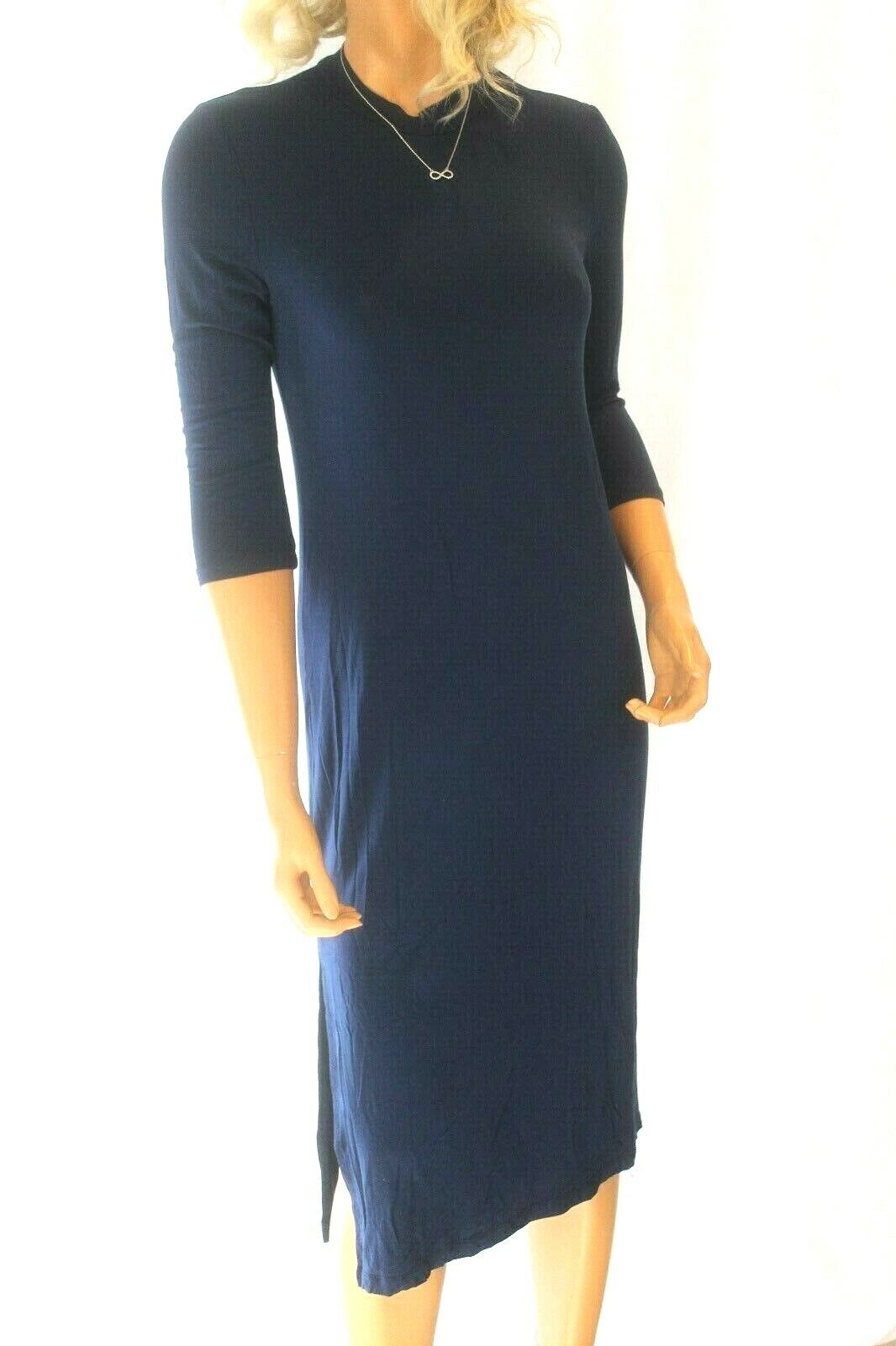 *NWT* $69.00  Gianni Bini Navy 3/4 Sleeve Dress Size Small VERY CLASSY