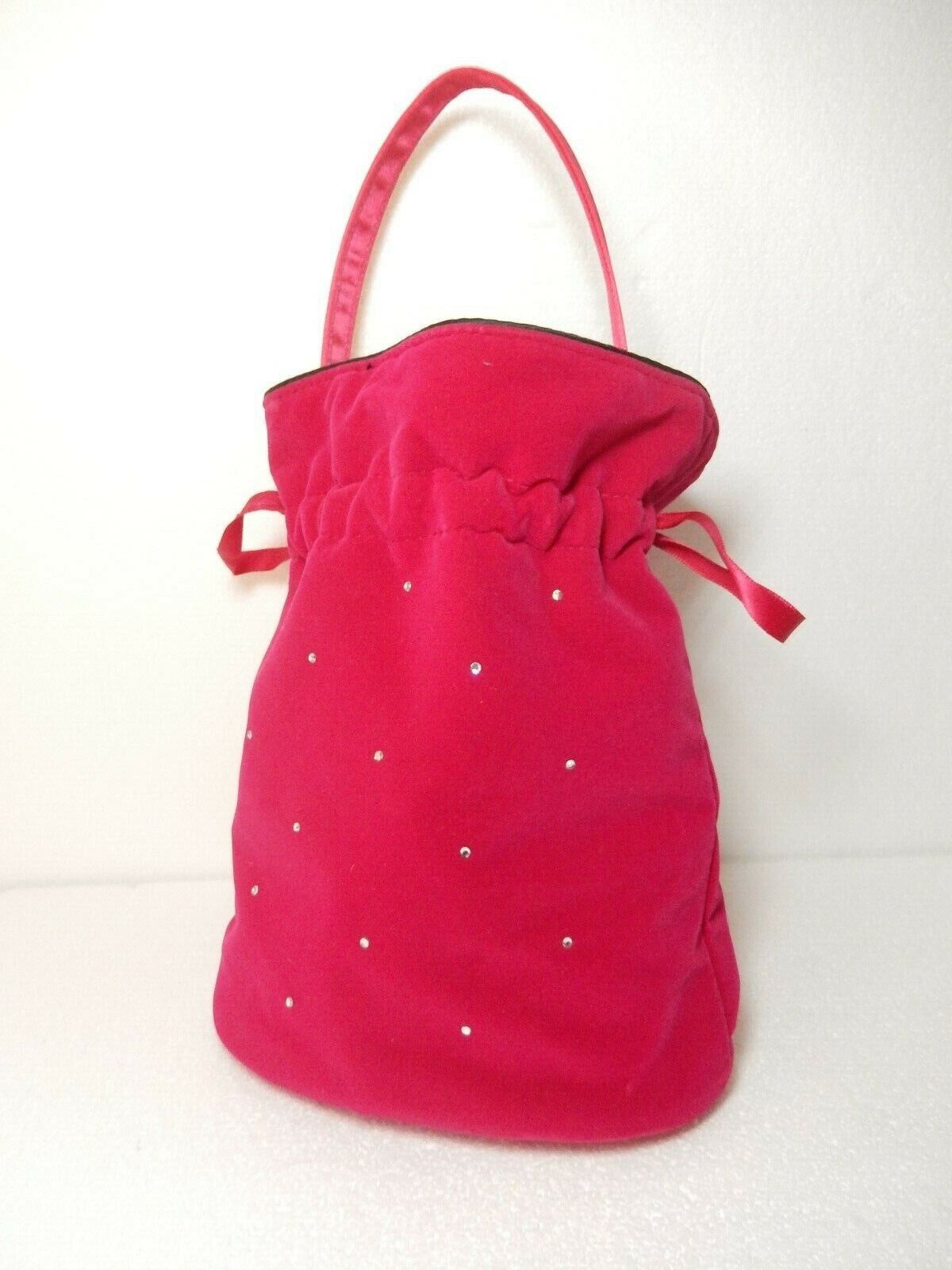 Victoria's Secret  Red Velvet Purse/hand Bag or Makeup Bag-NWOT - SO CUTE!!