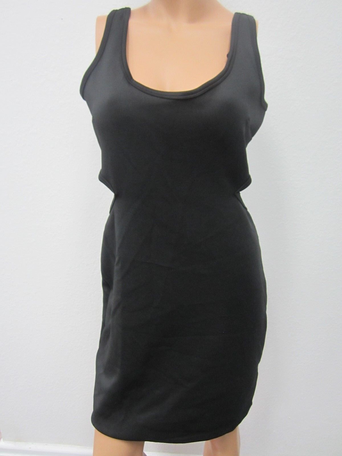 NWOT Black Dress Bongo Cut-Outs Trendy and Cute Very Sleek & Smooth Size Large