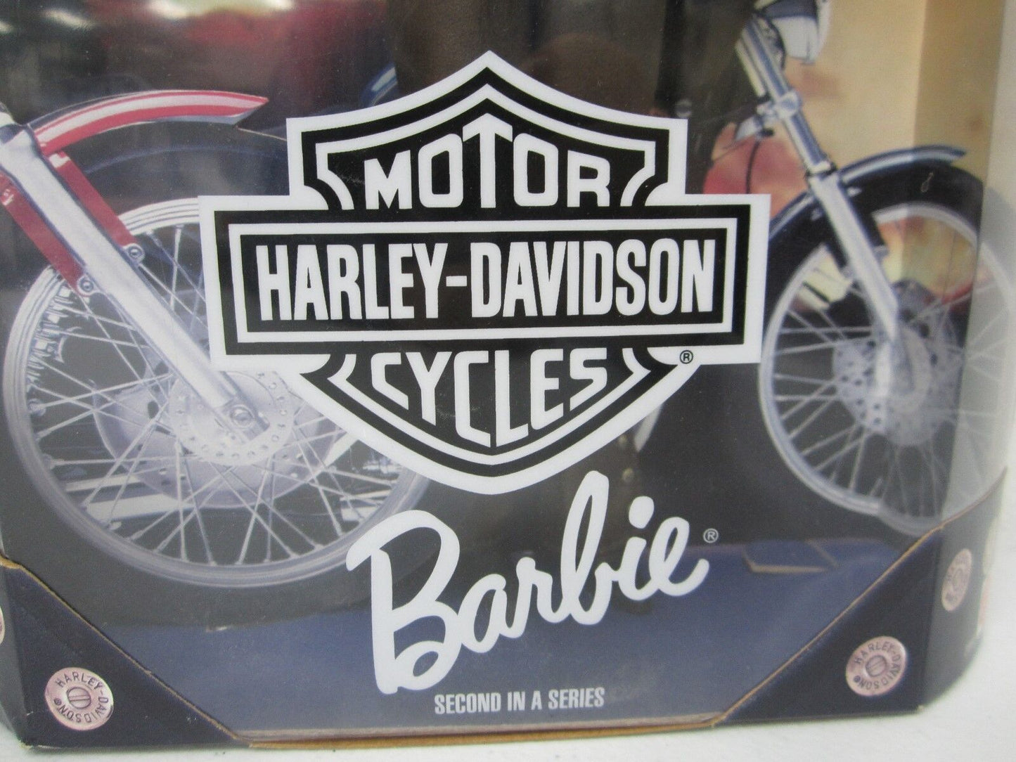 Harley Davidson Motorcycle Red Head Barbie Doll w/ Leather Jacket & Chaps 20441
