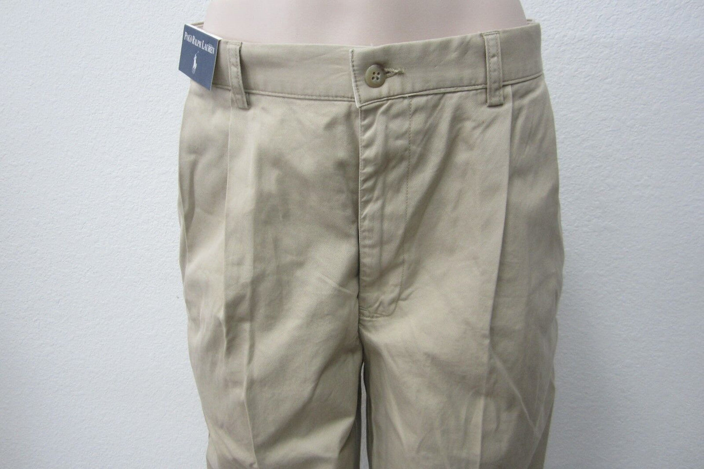 *NWT* POLO RALPH LAUREN SIENA CHINO PANT  Pleated Front Khaki W32 x 32 pants