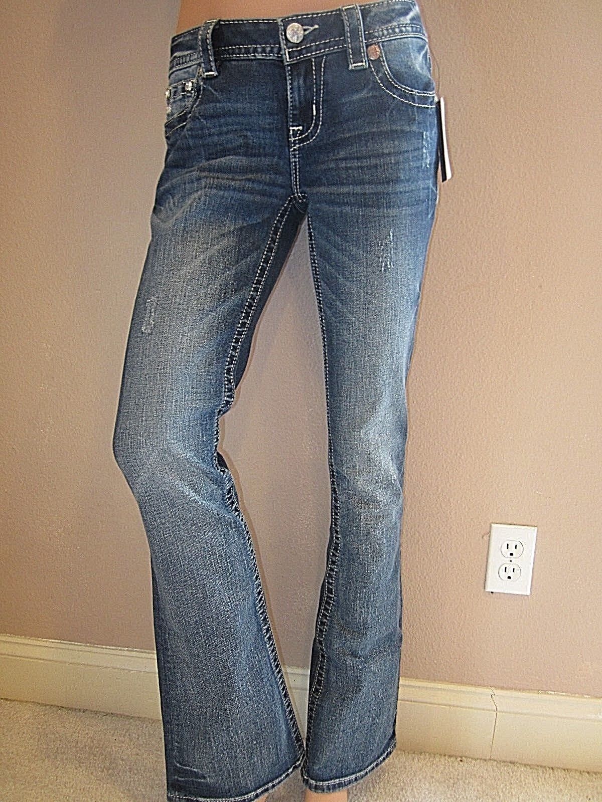 Buckle MISS ME Embellished Signature Boot Cut Stretch Jeans 27 x 34 NWT