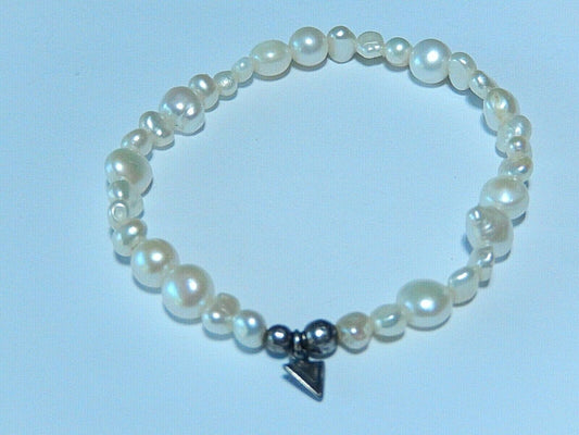 *NWOT* Silpada B1601 Freshwater Pearl Bracelet With Silpada Logo