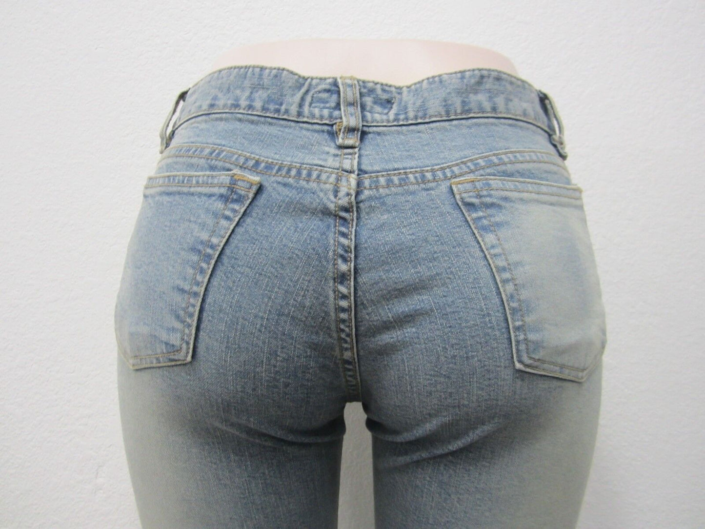 NWOT LUCENT Embellished Beadazzled Light Wash Denim Flare Jeans Sz 15W X 32