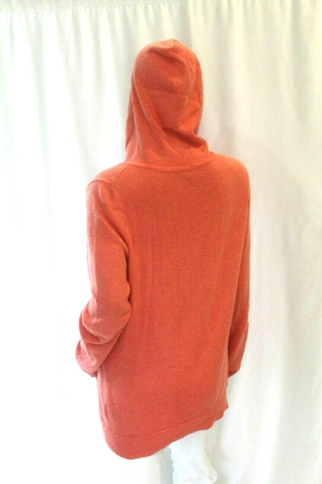 OLD NAVY Hooded Women's Cotton Blend Thick Warm Zip Front Long Sleeve Sweater LG