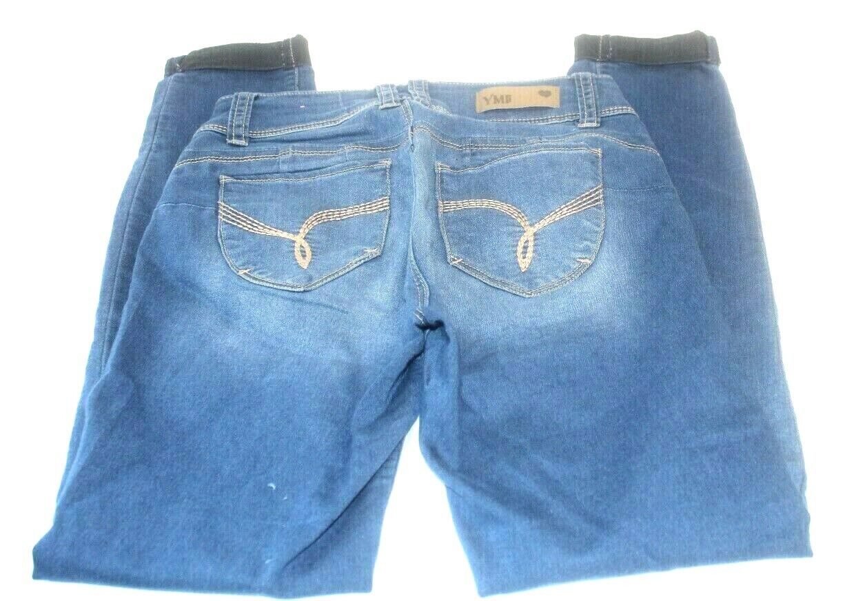 *NWT* Ymi Women's Wannabettabutt Mid-Rise Angle Denim Skinny Jeans Sz 0 W26xL27