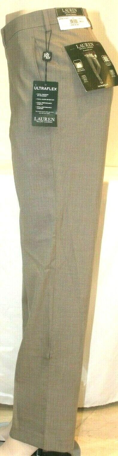 *NWT* $90.Lauren Ralph Lauren Men's Classic-Fit UltraFlex Dress Pants Sz 33 x 32