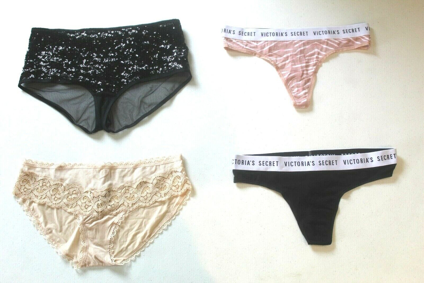 ♡  **NWT**  Lot of Four Random Victoria's Secret Panties Size - Medium  ♡