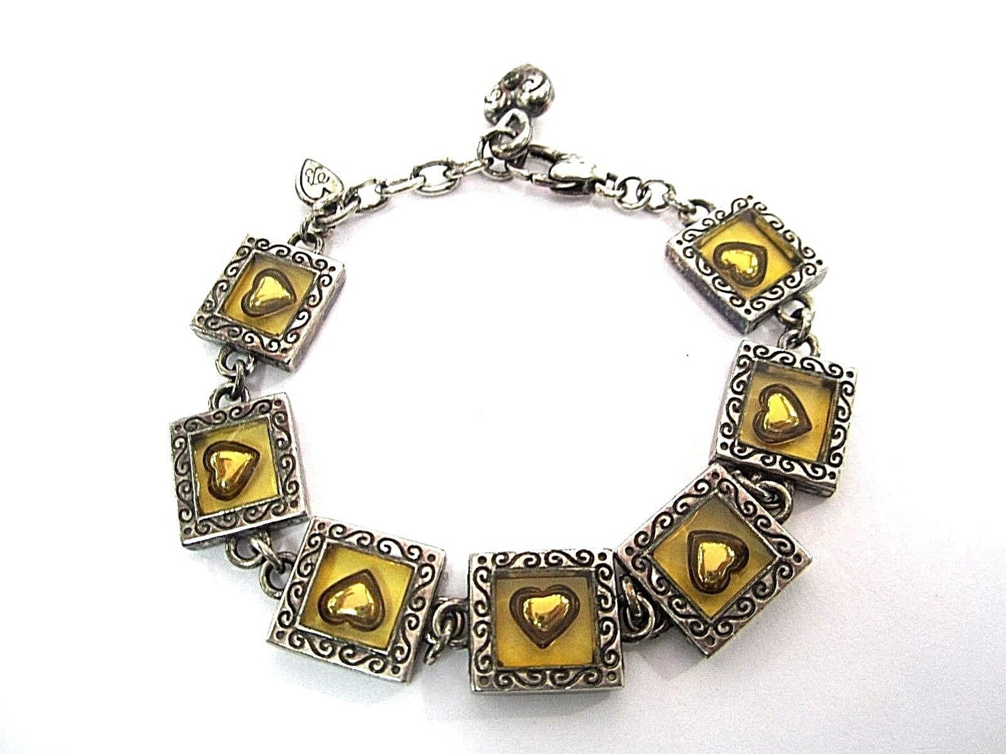 RETIRED Brighton Bracelet with Heart Links 7"-8"